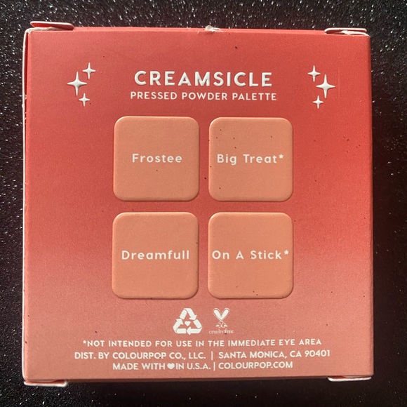 NWT Colourpop Creamsicle pressed powder eyeshadow pallet - Picture 5 of 7